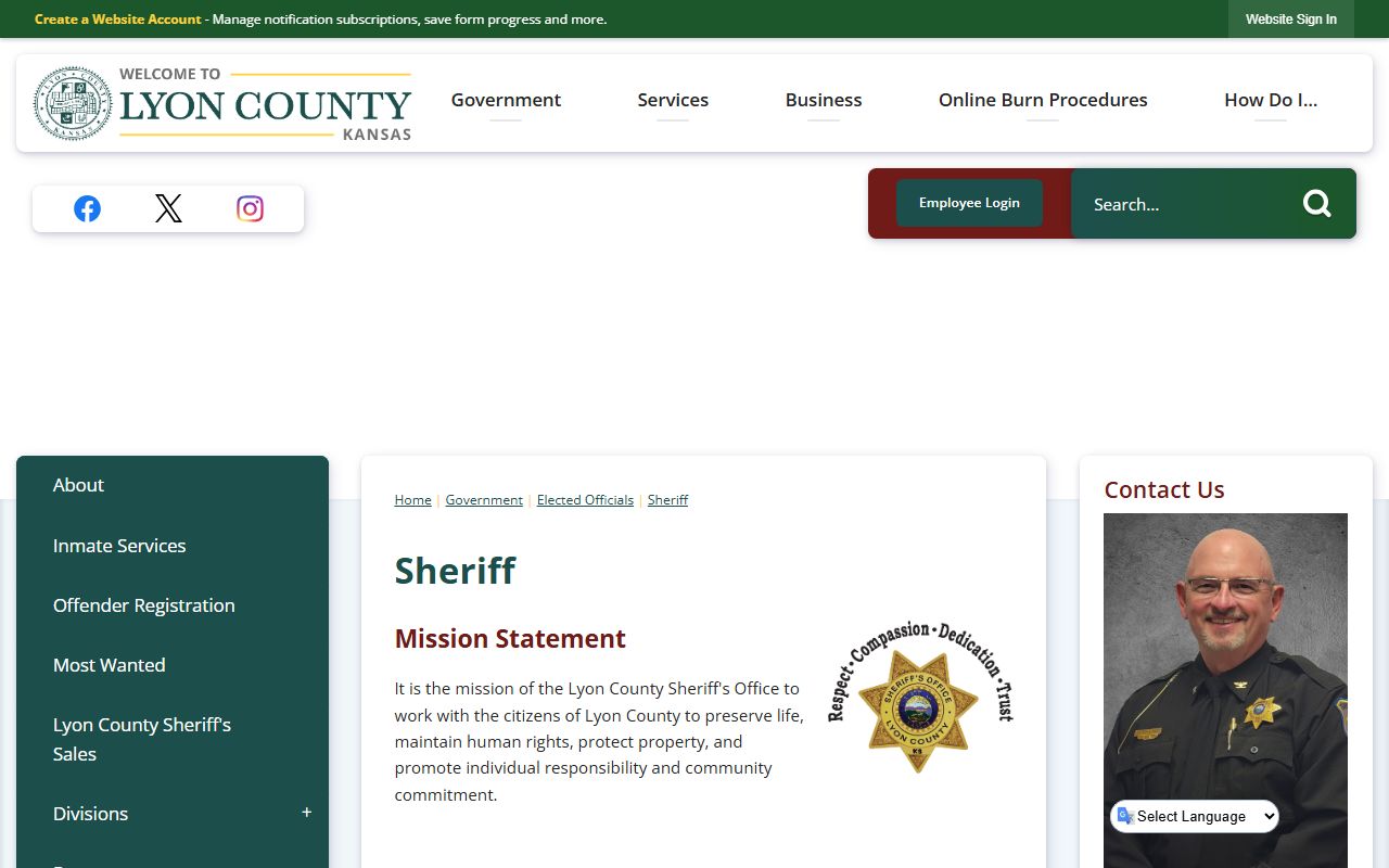 Lyon County court records sheriff office source